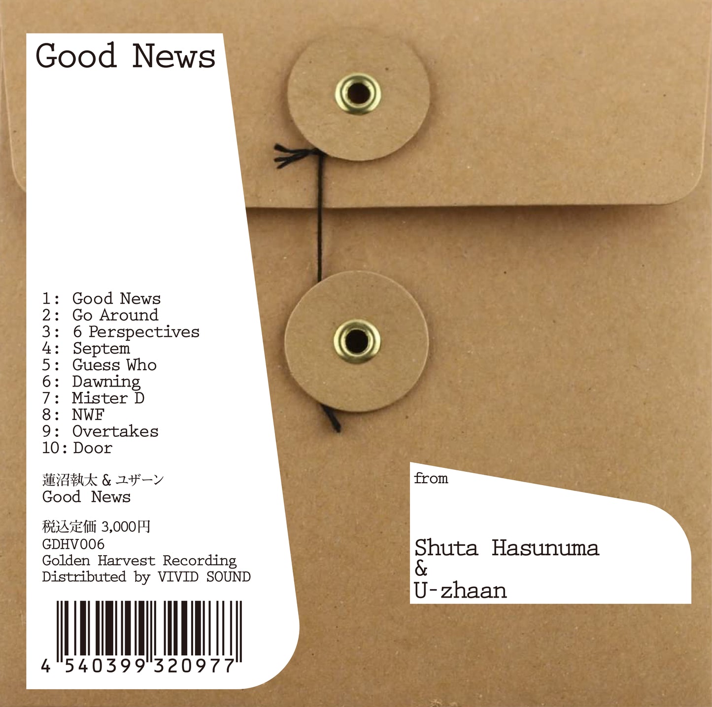 Shuta Hasunuma & U-zhaan : Good News (CD)